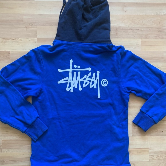 Stussy Other - Vintage Stussy Double Sided Spell out Script Hooded Sweatshirt Made in USA